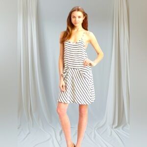 Theory Alesandra Stripe Silk Dress